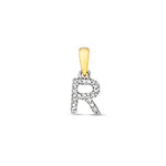 Diamond Initial Pendant ‘R’