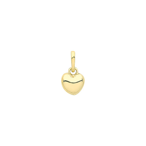 9ct Yellow Gold LADIES' heart PENDANT
