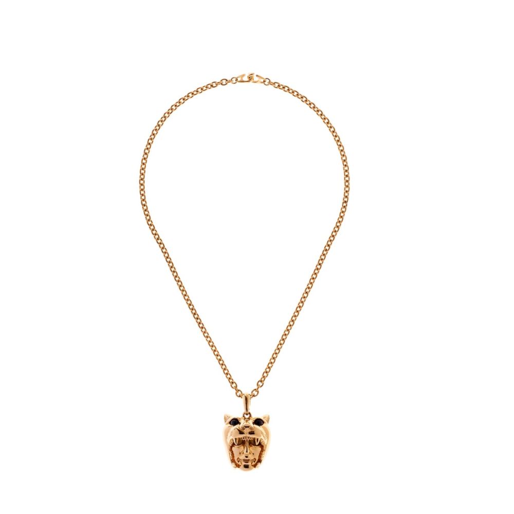 Gold Plated Dionysus Leopard and man Pendant