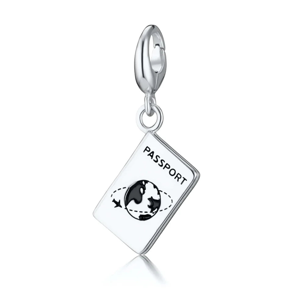 Sterling Silver Passport Charm