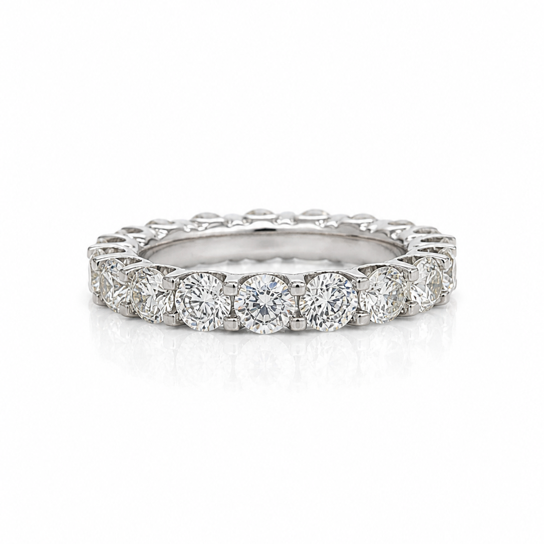Full Eternity Ring 4.50cts Round Brilliant Cut Diamonds