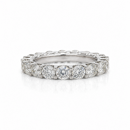 Full Eternity Ring 4.50cts Round Brilliant Cut Diamonds