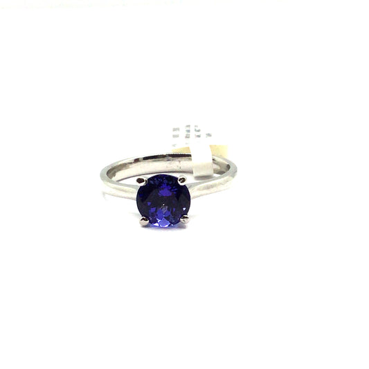 18ct White gold solitaire set with 1.46ct tanzanite