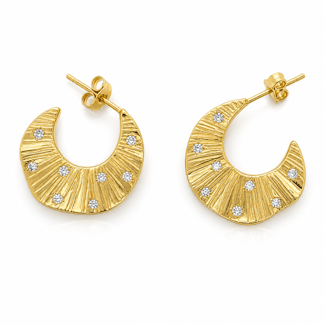 Starburst Earrings Goldplated