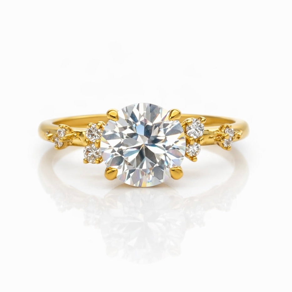 Monroe's "Flowing Nature" Old European Cut Diamond Engagement Ring