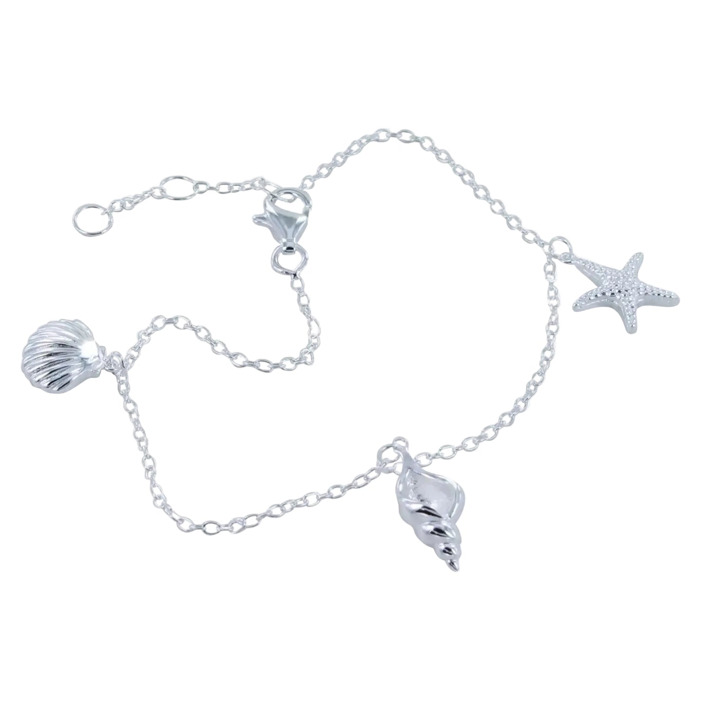 Sterling Silver Seashells Bracelet
