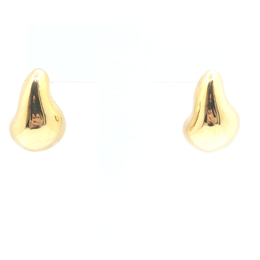 925 yellow gold botegga style earrings