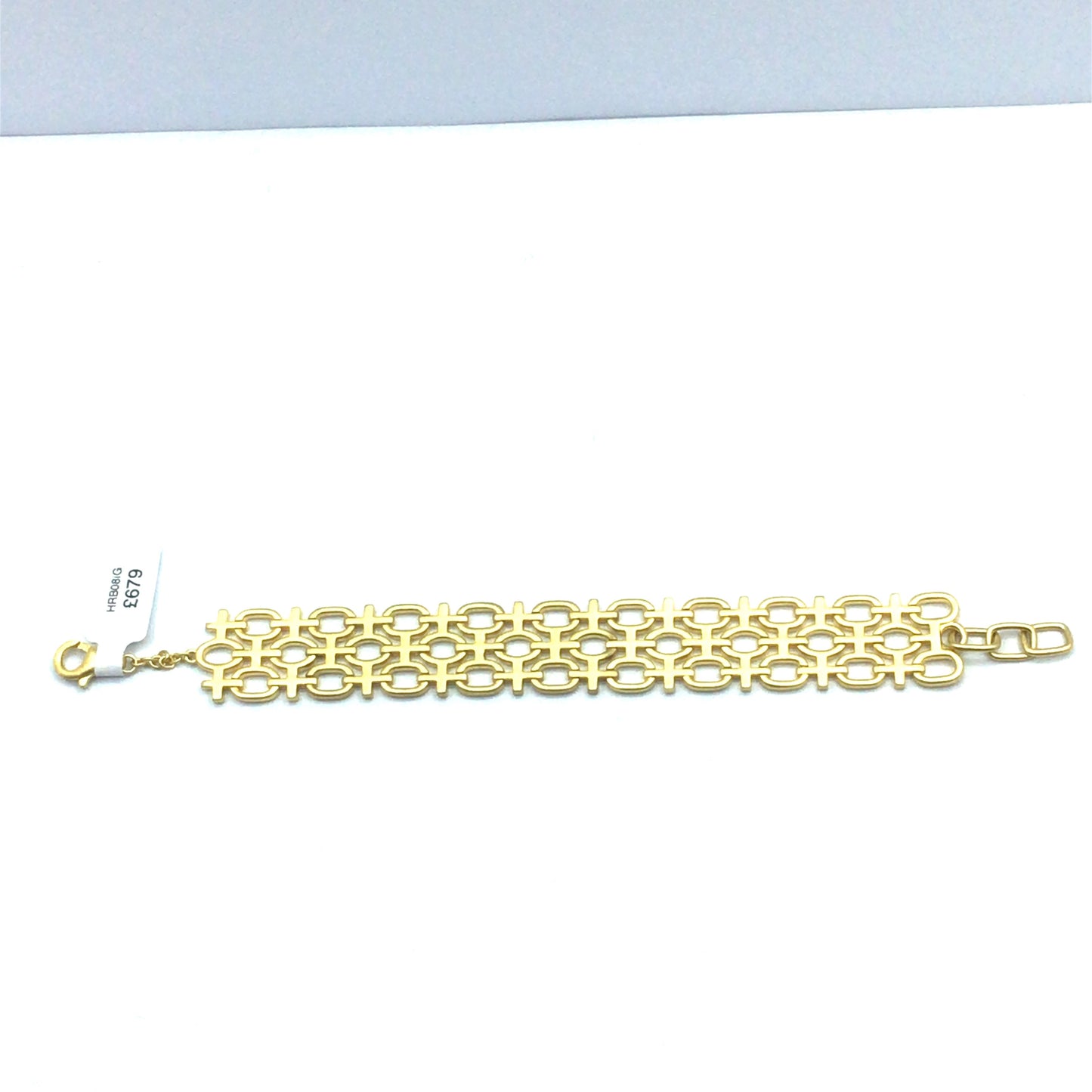 Gold Vermeil Ornate Matte Sims Bracelet