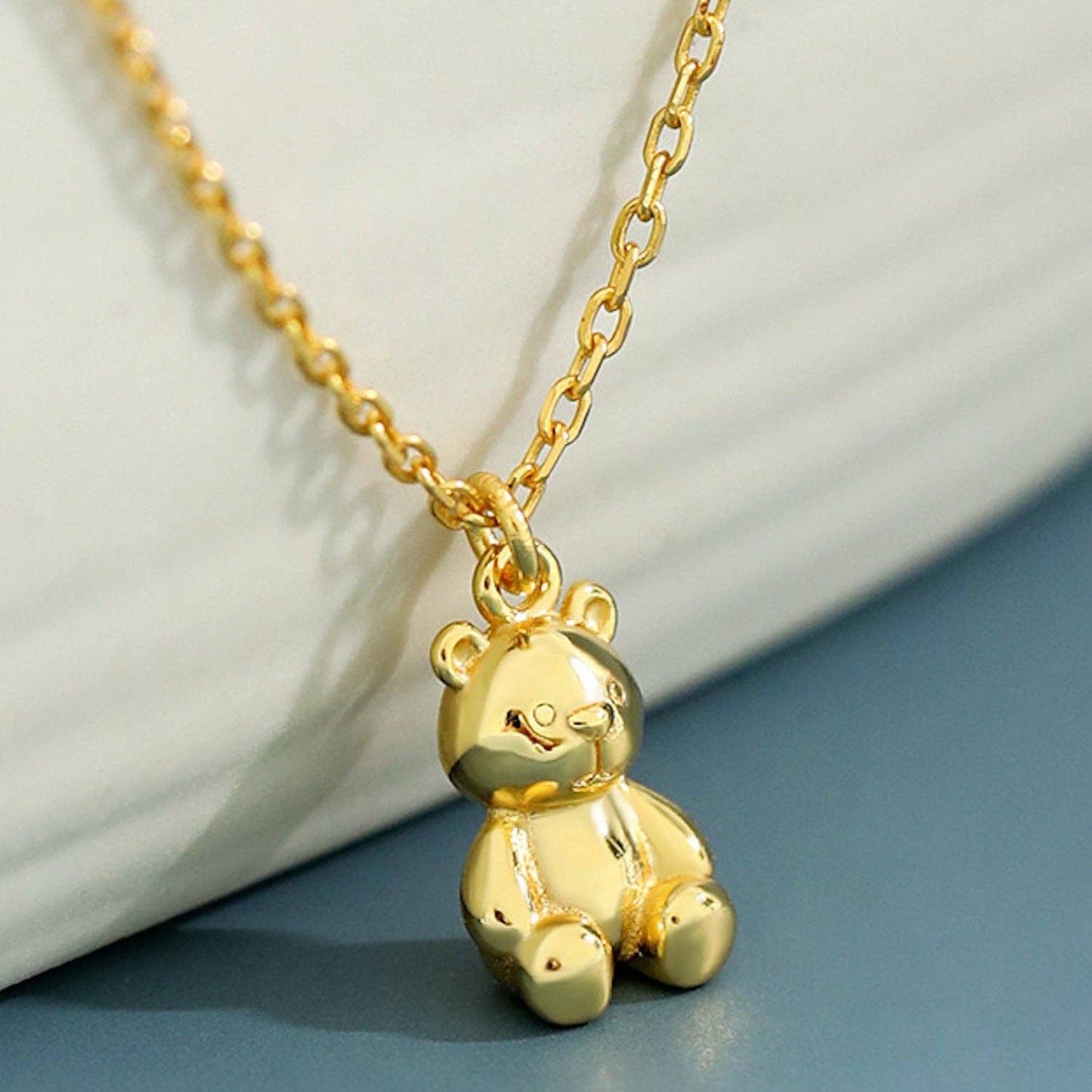 Sterling Silver Teddy Bear Earrings