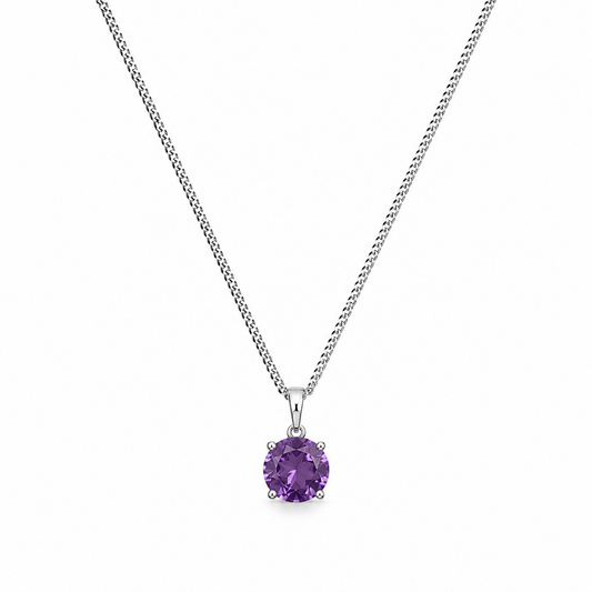 Sterling silver Amethyst necklace