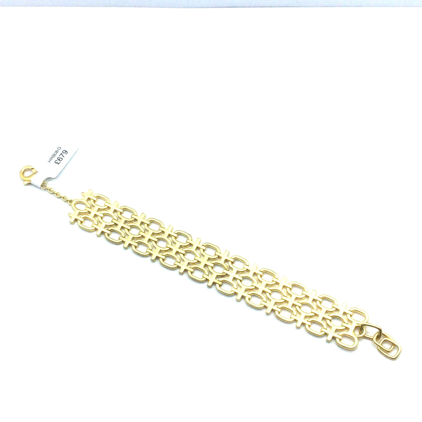 Gold Vermeil Ornate Matte Sims Bracelet