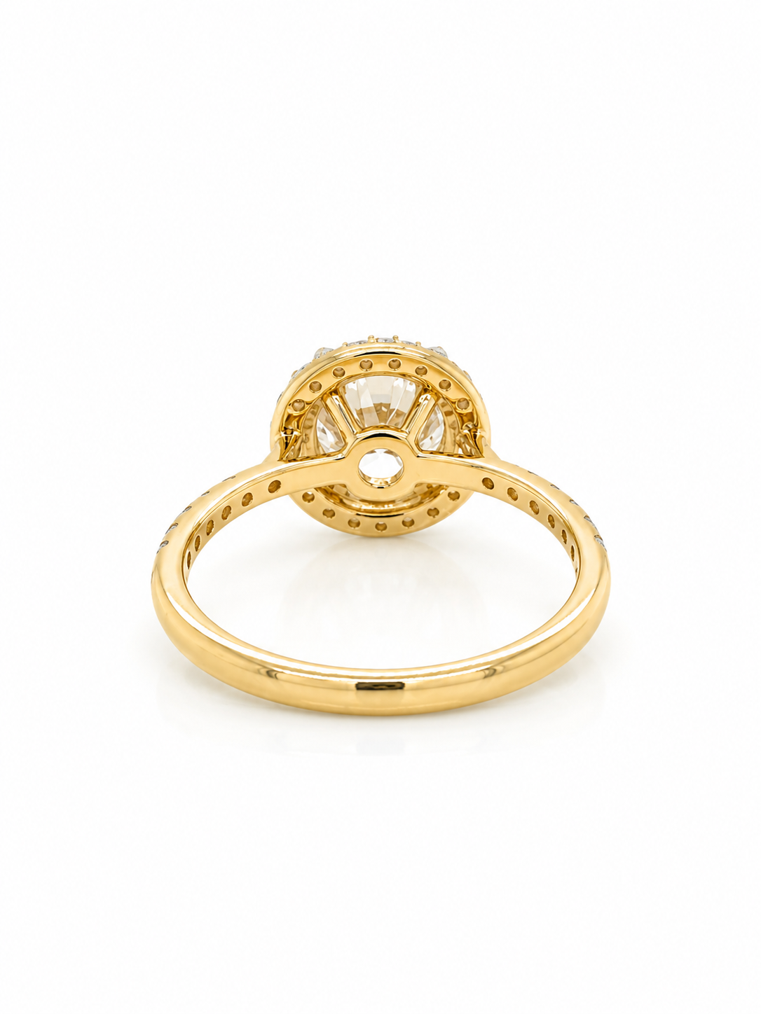 3.07cts Oval Cut Halo Diamond Ring