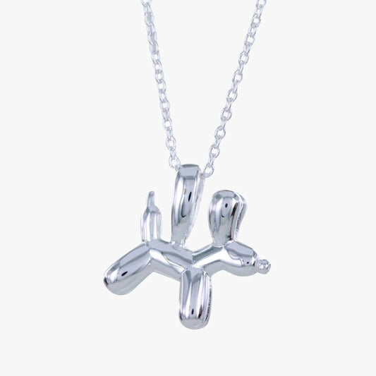 Sterling Silver Balloon Dog Necklace