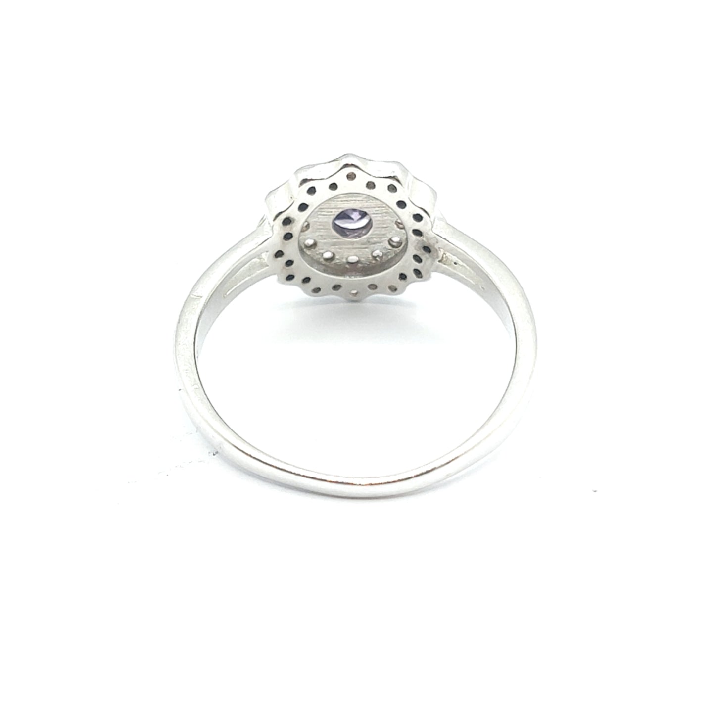 925 amethyst cz ring