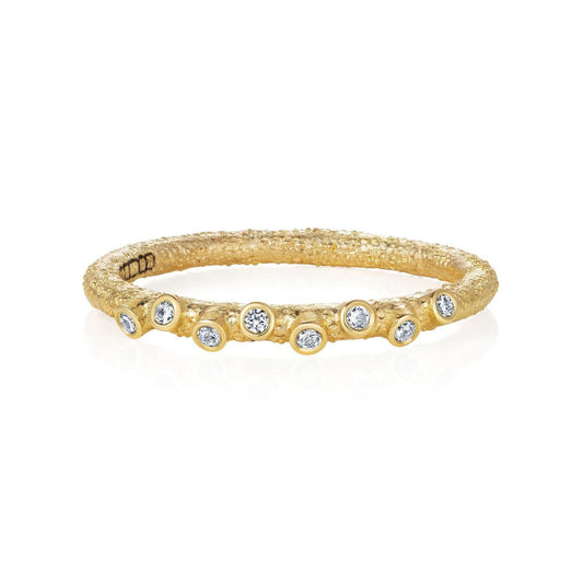 Diamond Nature Inspired Twig Ring in 18ct Yellow Gold
