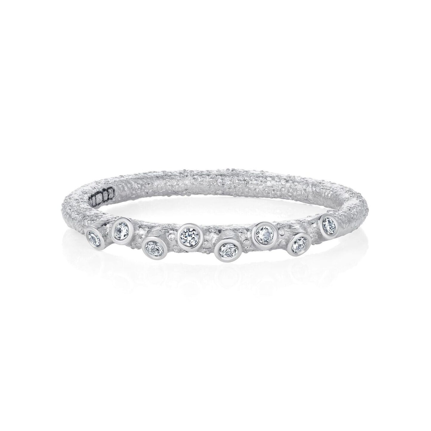 Diamond Nature Inspired Twig Ring in Platinum