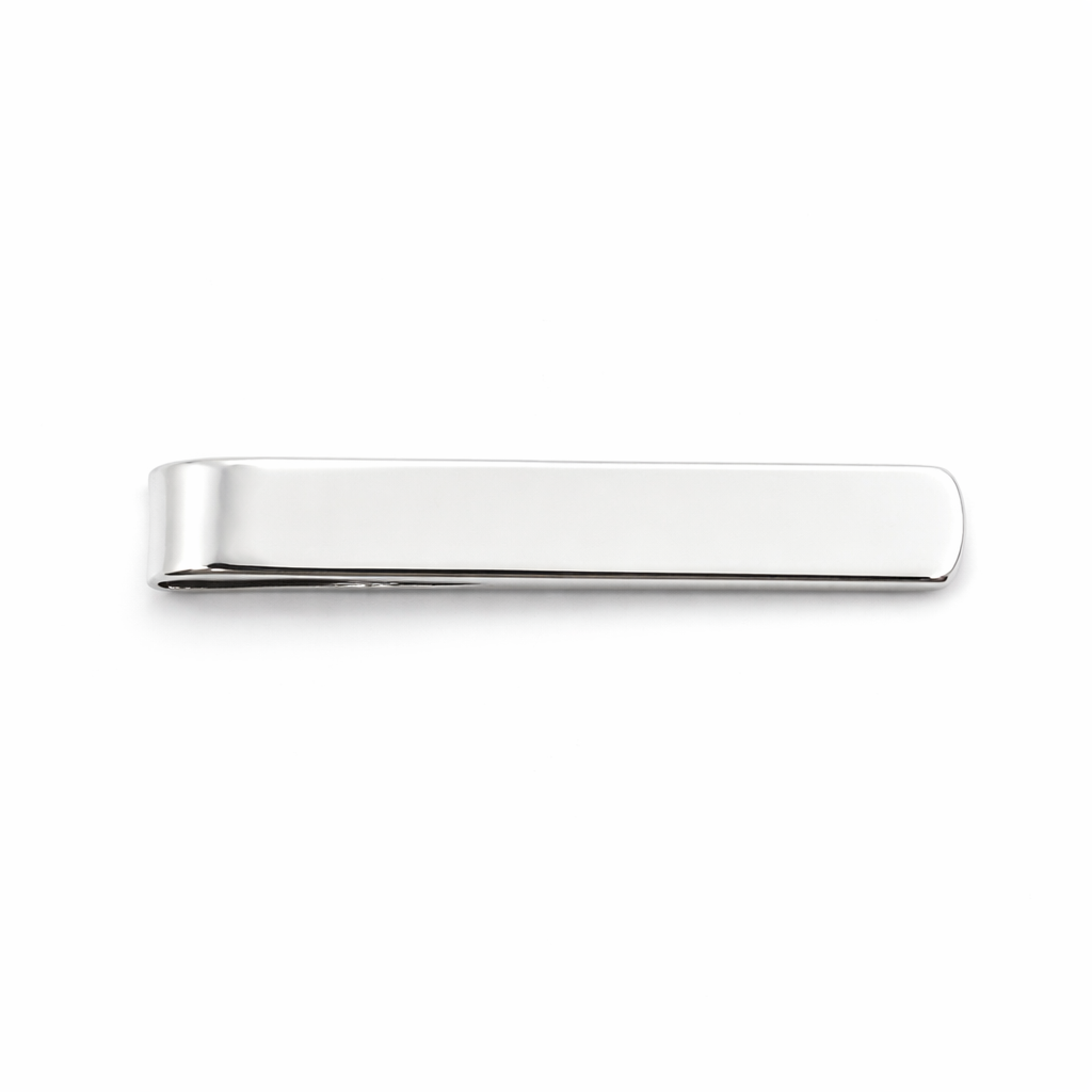 Sterling Silver Pin Skinny Tie Slide