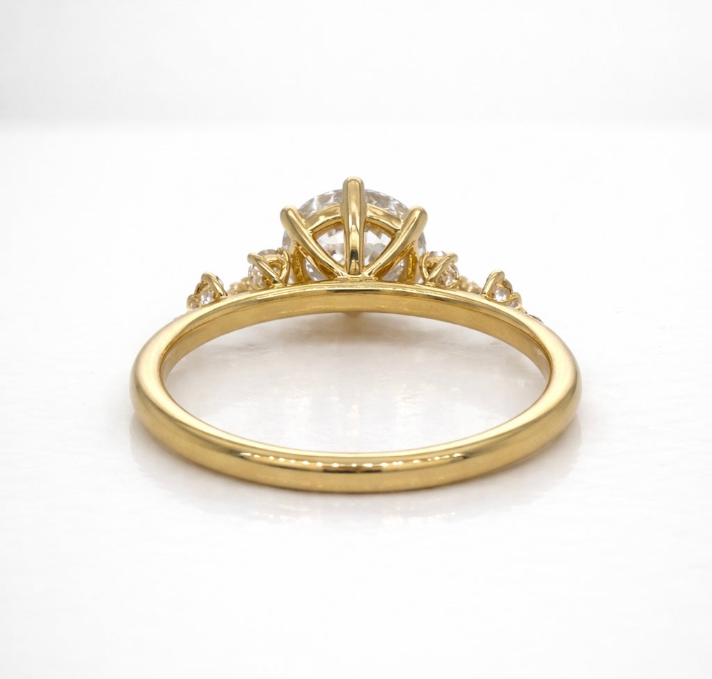 Monroe's "Flowing Nature" Old European Cut Diamond Engagement Ring