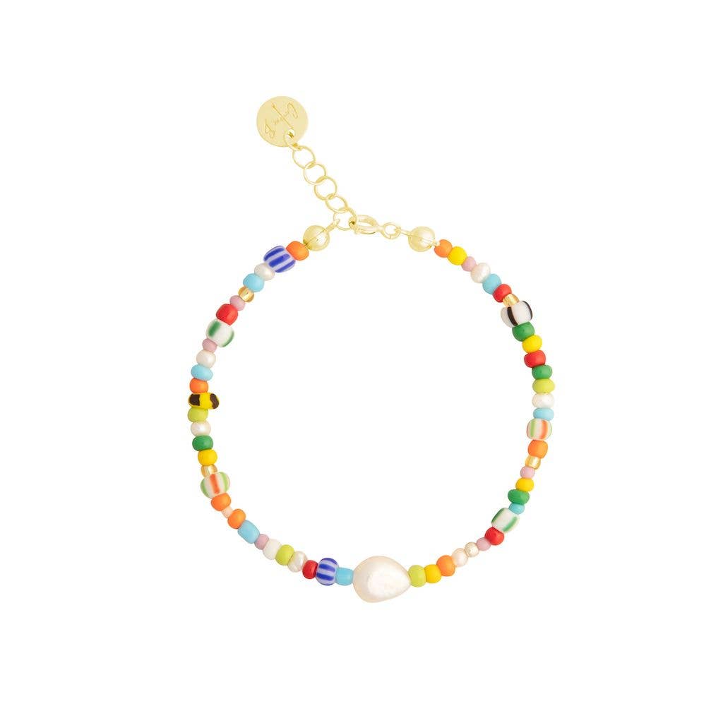 Sterling Silver Gold Plated Candy Bracelet