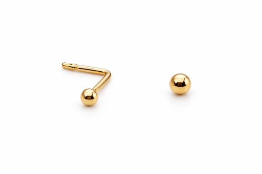 9ct Yellow Gold Ball Nose Stud
