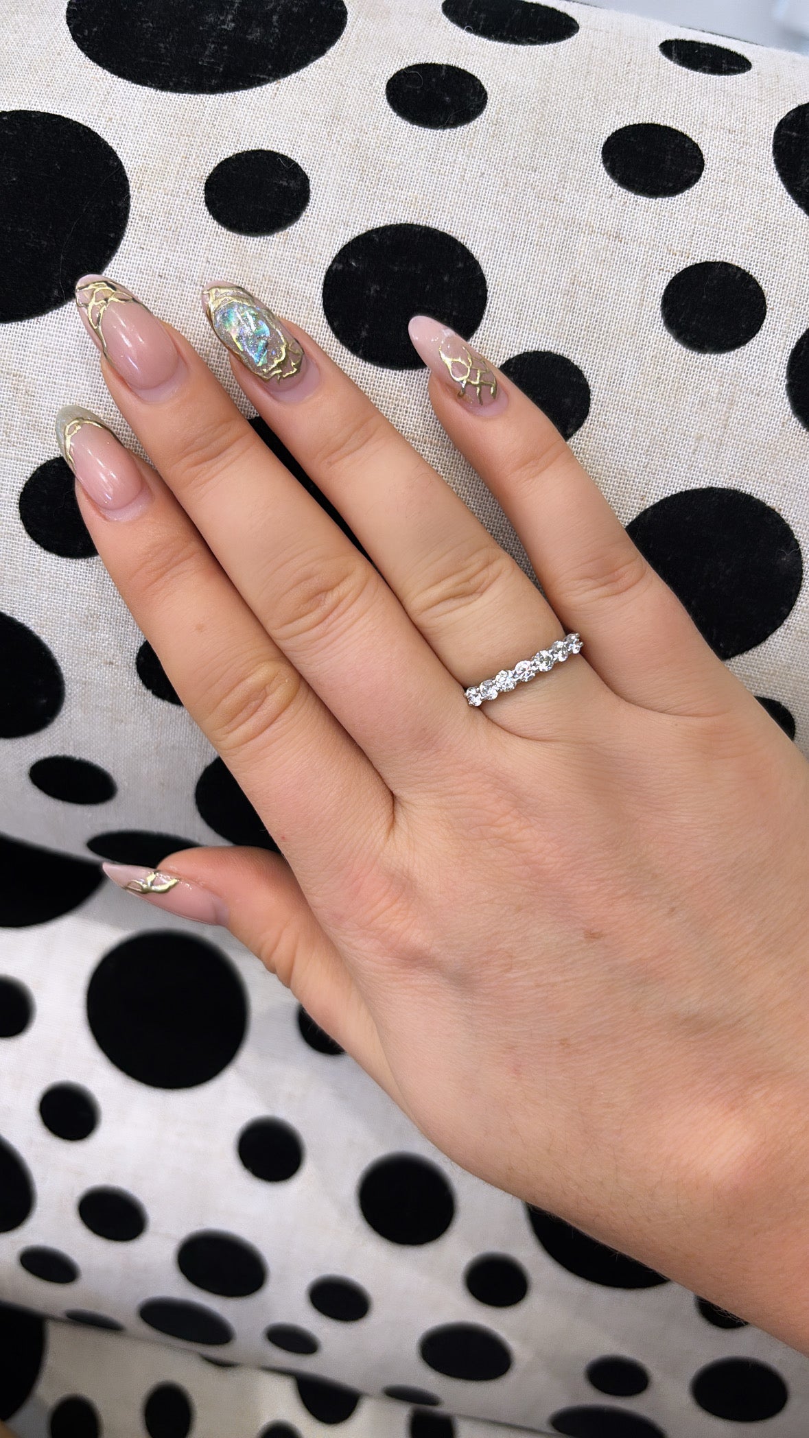 7-Stone Diamond Eternity Ring in 18ct White Gold