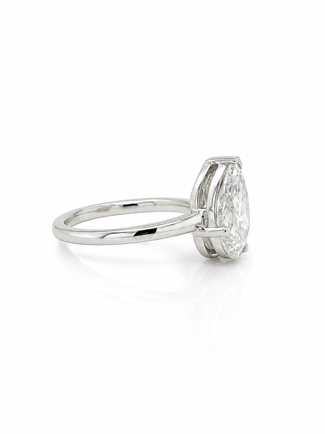 Toi et Moi Ring In White Gold