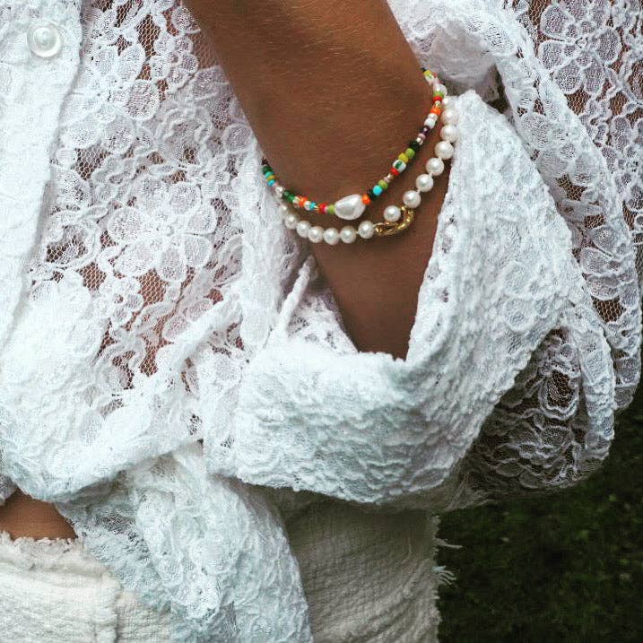 Sterling Silver Gold Plated Candy Bracelet