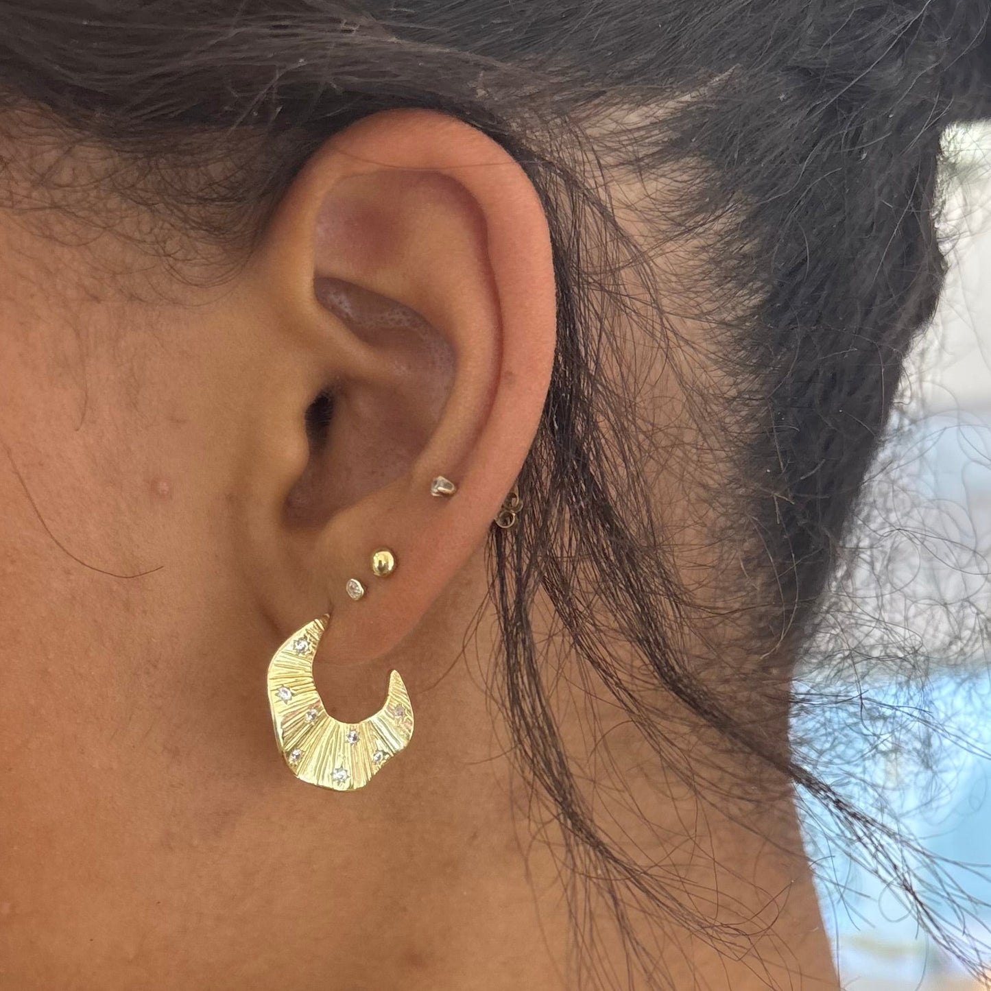 Starburst Earrings Goldplated