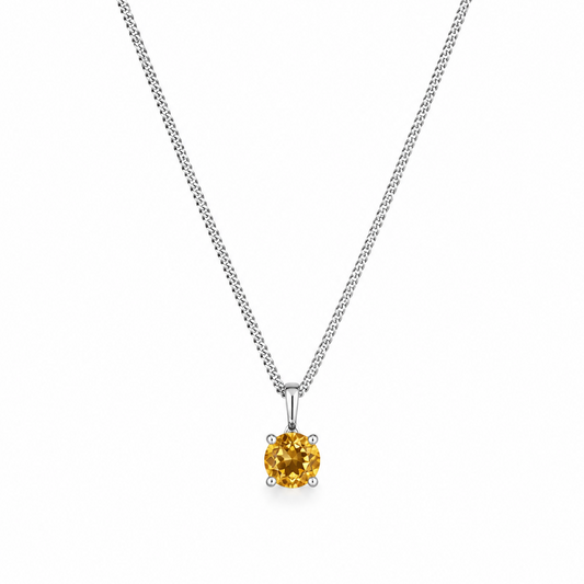 Sterling silver Citrine necklace