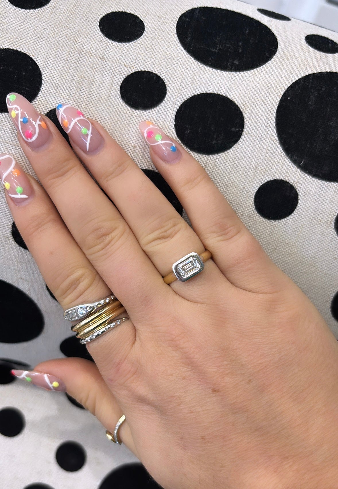 Monroe’s 1.01ct Emerald Cut Lab Grown Diamond Bezel Set Ring