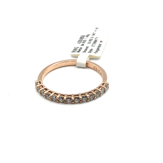 9ct Rose Gold 10 Diamond Eternity Ring