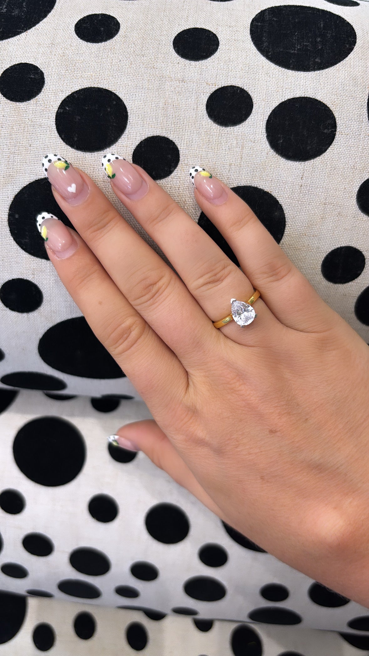 Pear Cut Solitare Diamond Engagement Ring
