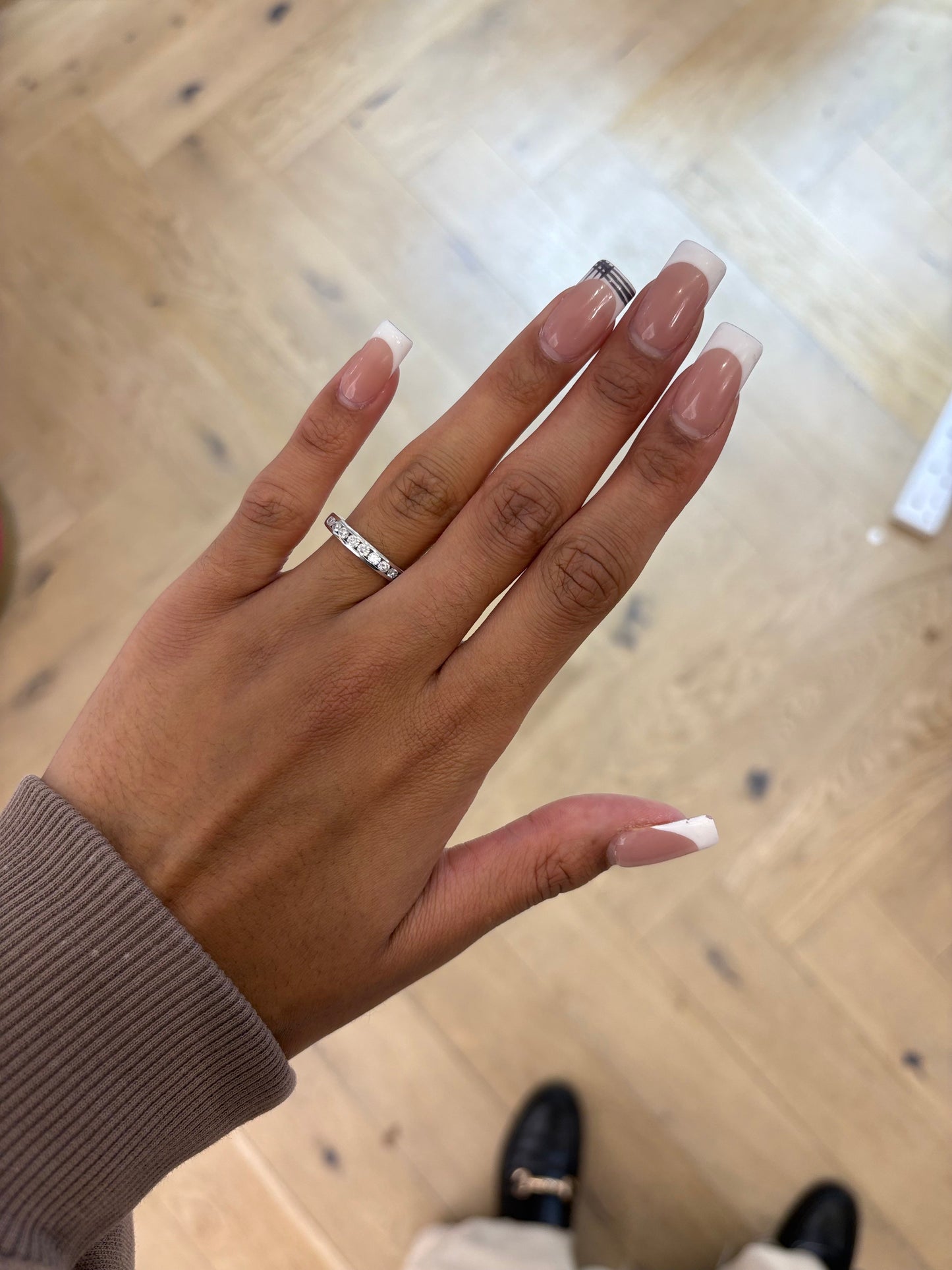 18ct White Gold Channel Set Half Eternity Ring