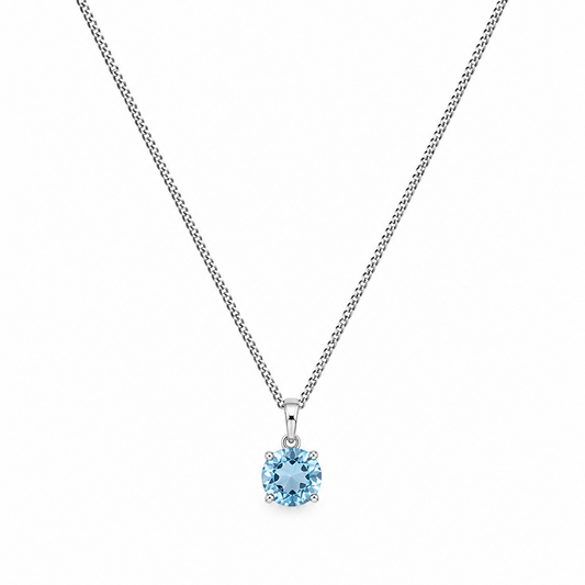 Sterling silver Topaz necklace