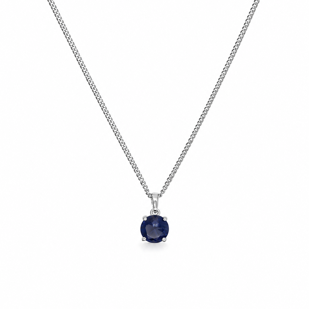 Sterling silver Iolite necklace