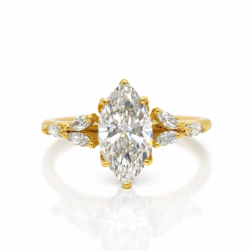 Monroes 'Fairytale' 1.40cts Lab Grown Marquise Engagement Ring