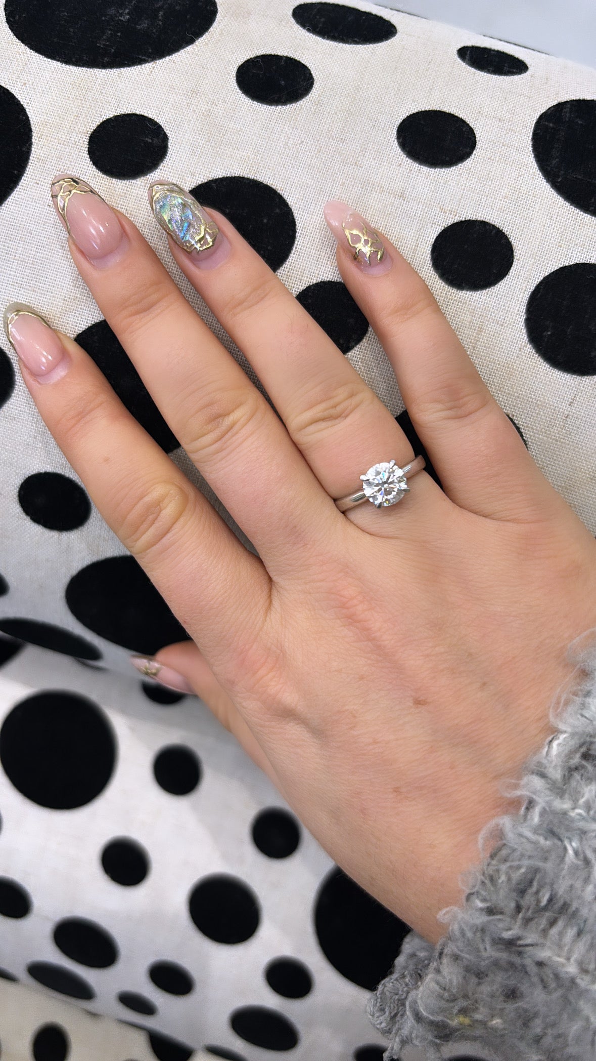 1.74ct Diamond Solitaire 18ct White Gold Engagement Ring