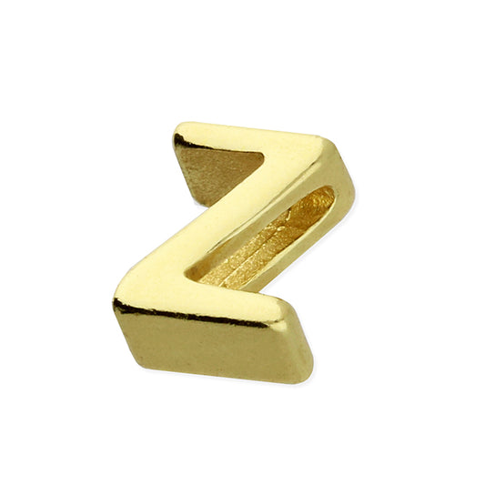 Silver goldplated Z intial pendant