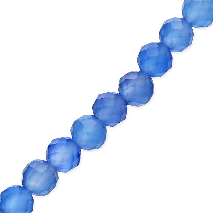 925 Silver and blue bead necklace
