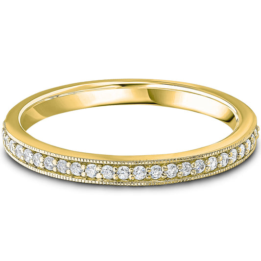 9ct Yellow Gold Natural Diamond Half Eternity Ring