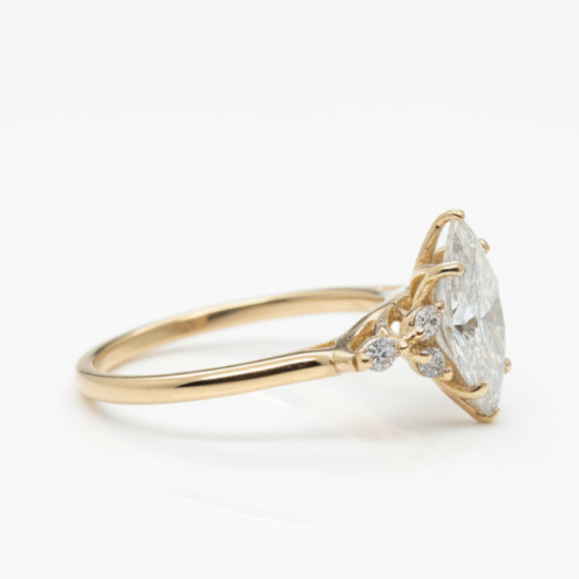 Monroes 'Fairytale' 1.40cts Lab Grown Marquise Engagement Ring