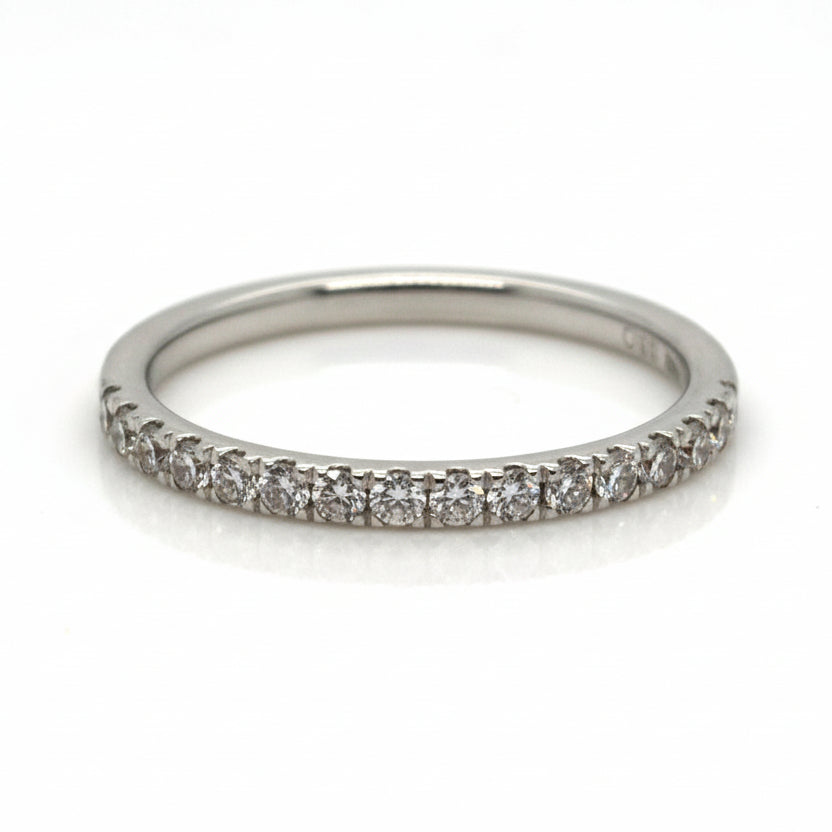 18ct White Gold Half Eternity Diamond Wedding Band