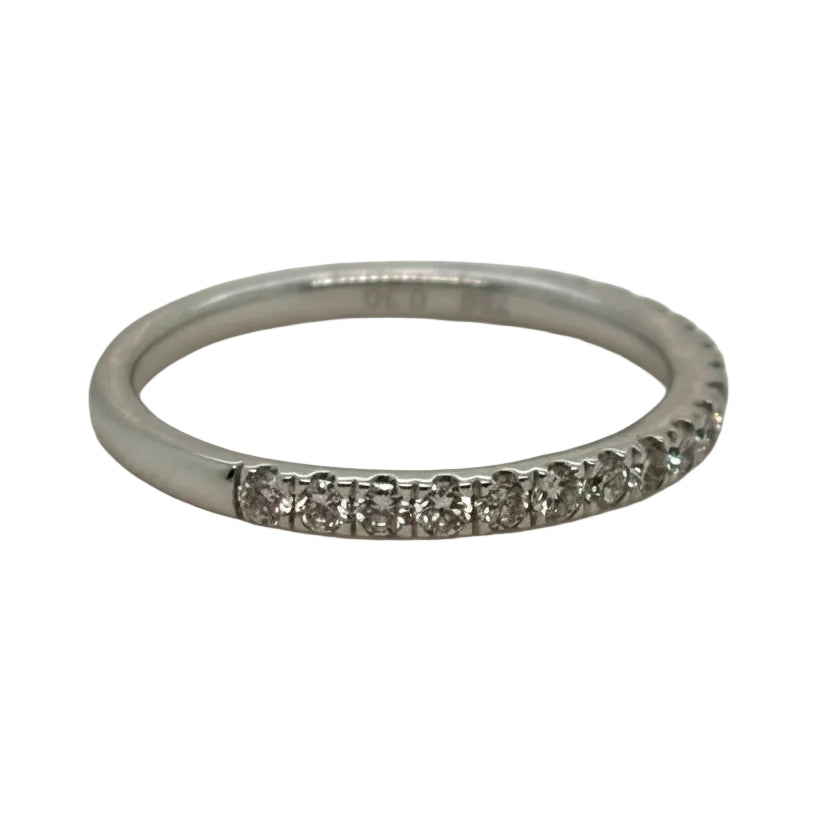 18ct White Gold Half Eternity Diamond Wedding Band