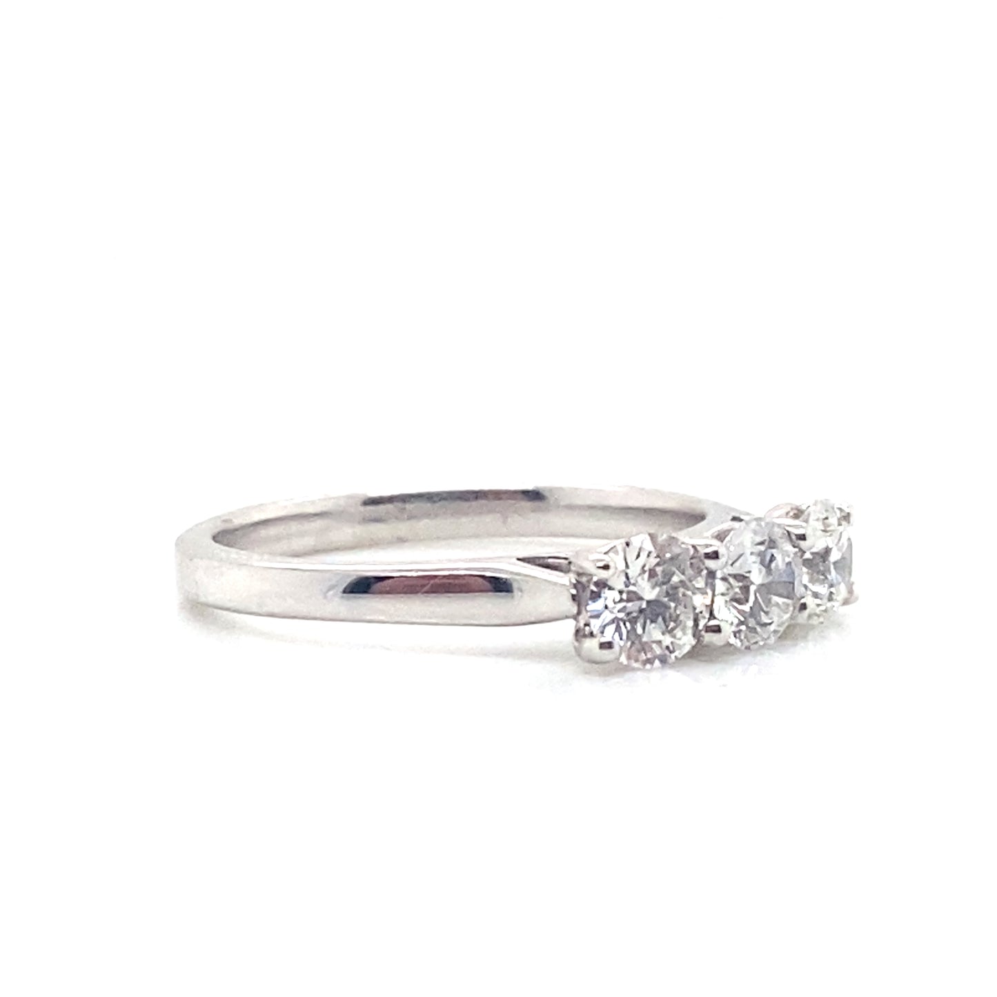 9ct White Gold Trilogy Diamond Ring