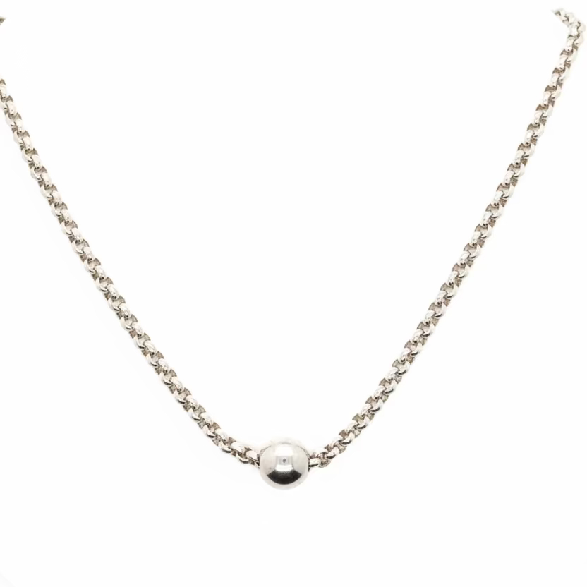 925 Sterling Silver Belcher Ball Chain