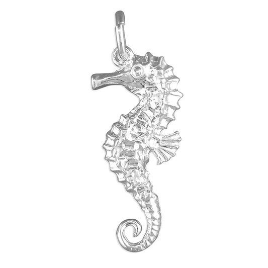 Sterling seahorse charm
