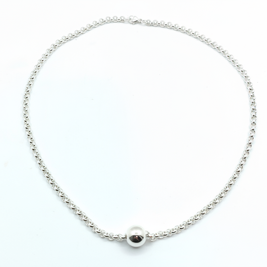 925 Sterling Silver Belcher Ball Chain