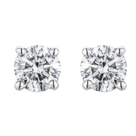 18ct White Gold Round Brilliant 0.35cts Diamond Studs