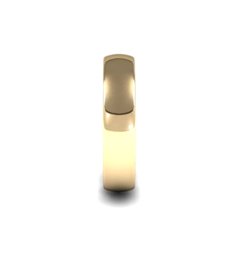 Subtle Traditional Court Gents 5mm Wide Wedding Band Ring, 9ct & 18ct Gold and Platinum