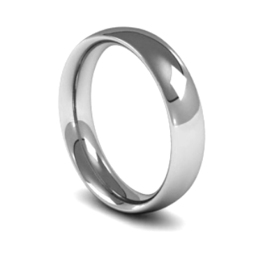 Subtle Traditional Court Gents 5mm Wide Wedding Band Ring, 9ct & 18ct Gold and Platinum